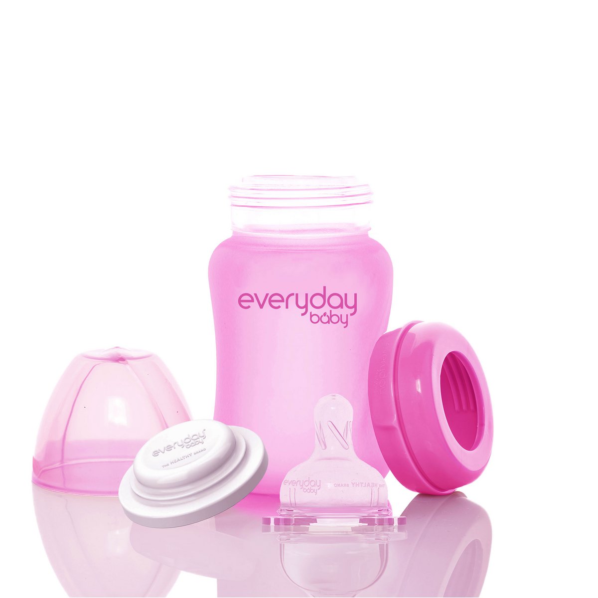 BOUTEILLE VERRE 150ML HEAT SENSING ROSE