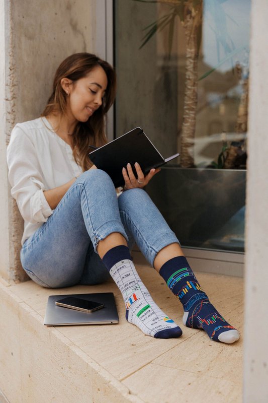 Finanzsocken | Socken für Investoren – lässige, unpassende Socken