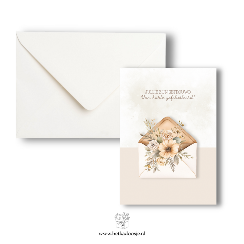 Enveloppe mariage - félicitations