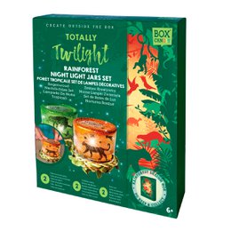 Regenwoud Nachtlichtjes Set - A set of colorful, nature-inspired night lights featuring rainforest-themed designs in a variety of shapes and colors.