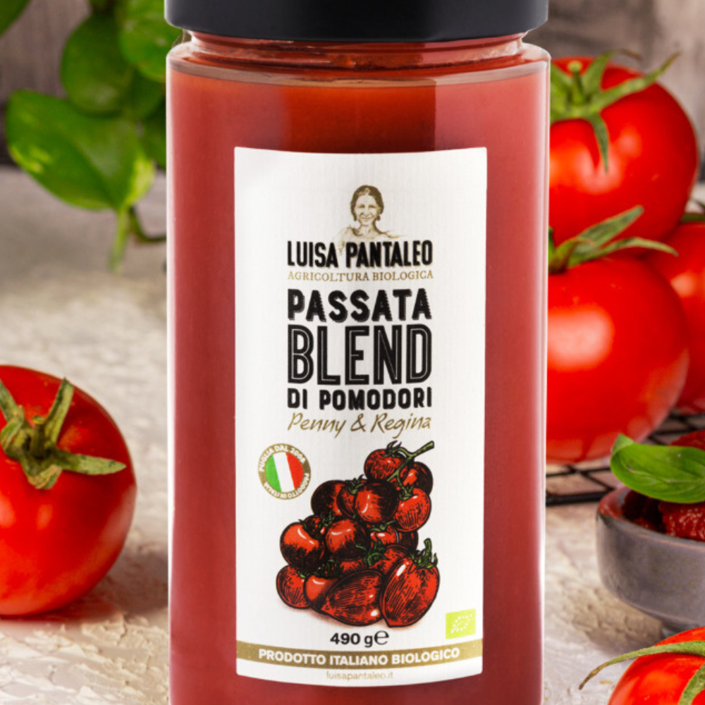 Luisa Pantaleo Passata Mischung aus Bio-Penny- und Regina-Tomaten, hergestellt in Italien