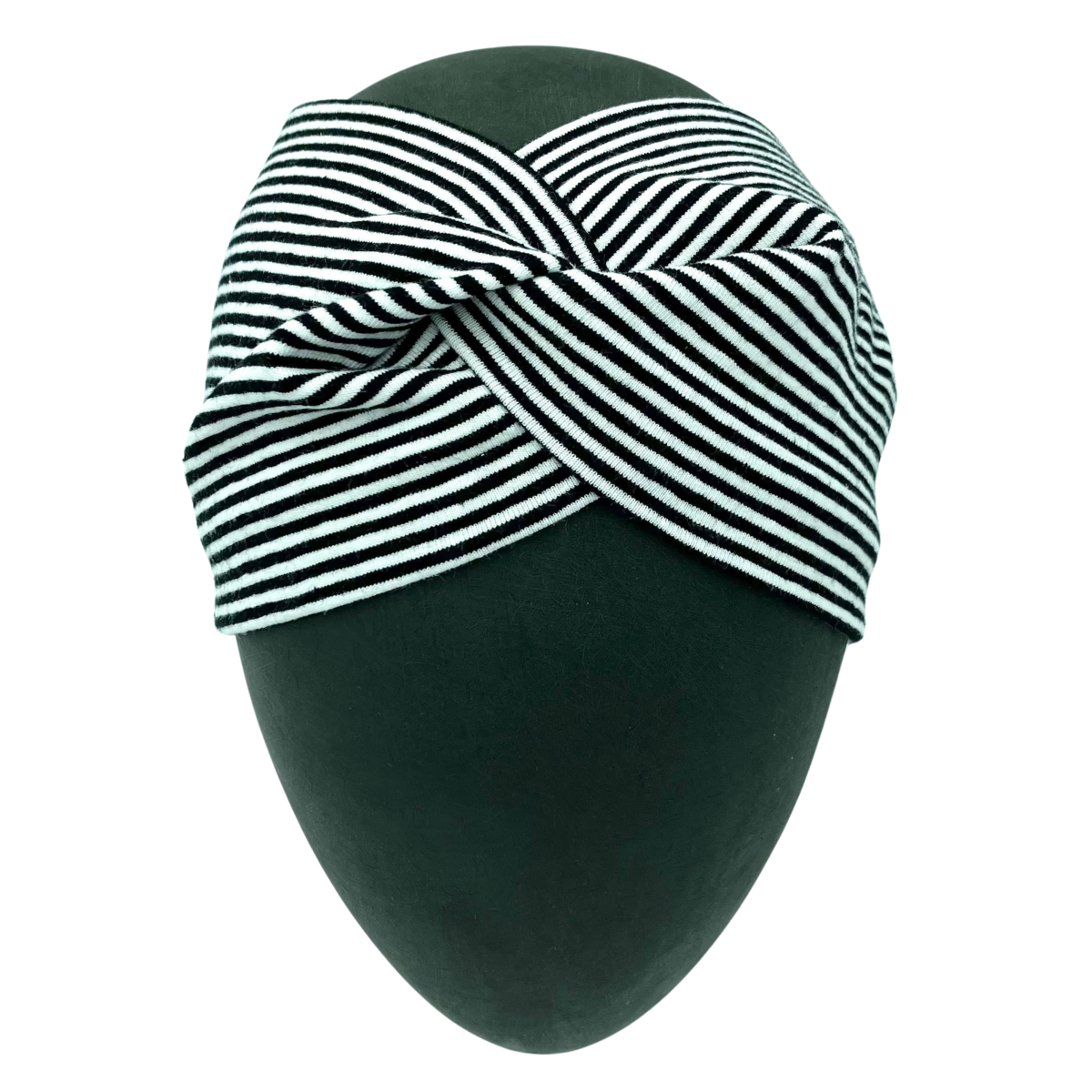 Bandeau à cheveux bandes rayures en coton jersey