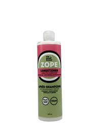 Green conditioner bottle, natural ingredients, birch sap, hair care product, 400ml spray bottle