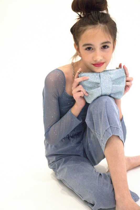Bolso bandolera infantil - Luna - Mint Glitter