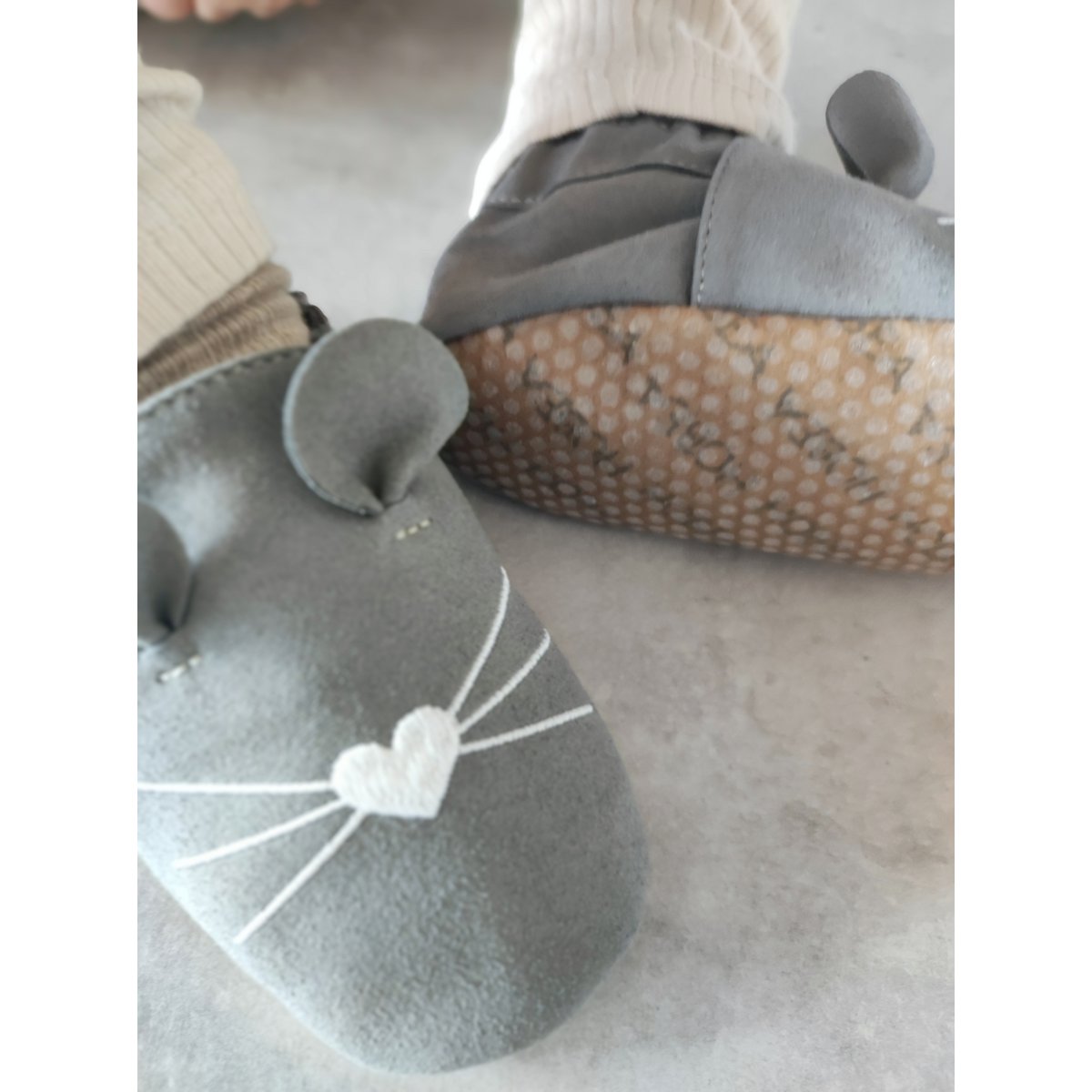 Zapatos infantiles RecyStep Mouse gris