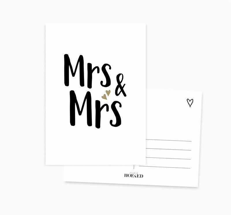 Postal || señora y señora