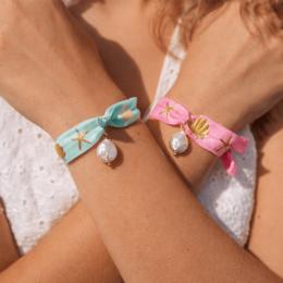 Capri Summer – Armband mit Keshi-Perle und Golddetails