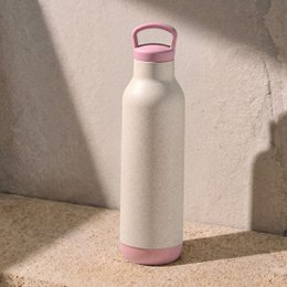 Ecofy Earth Friendly Eco Spring Water Bottle for Office & Schools | Stainless Steel Water Bottle for Kids and Adults Made with Rice Husk | Leakproof |1 Unit, 900 ml | TUV Certified
