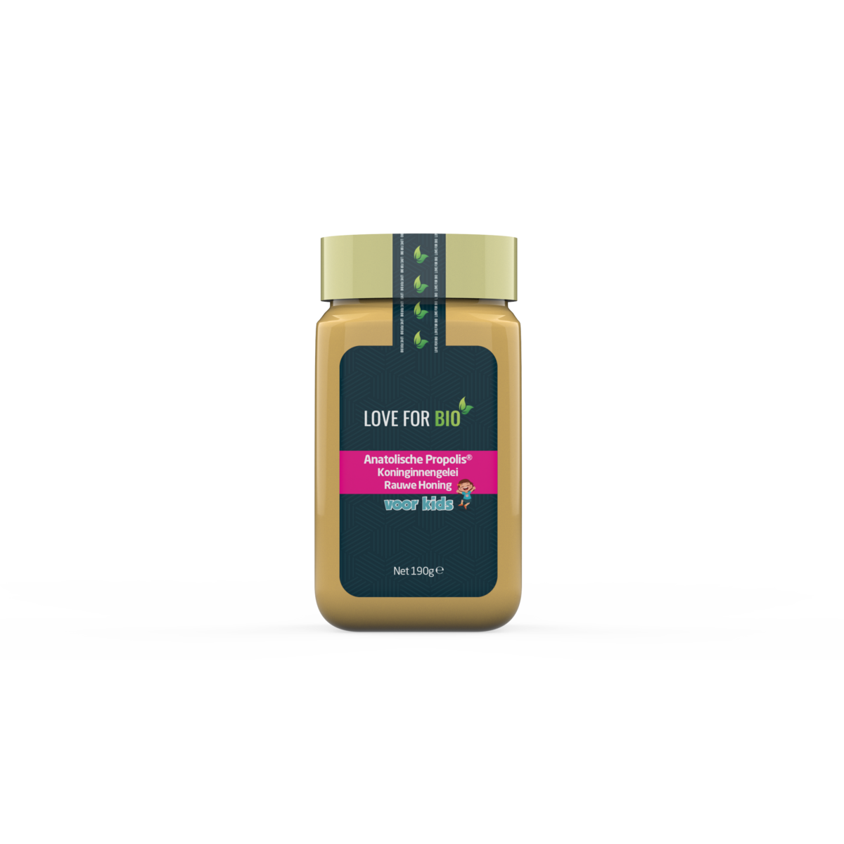 Kærlighed til økologisk | Blanding af Propolis, Royal Jelly og Raw Honey (KIDS)