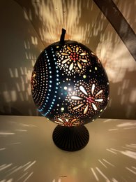 Gourd Lamp - Flowers -1