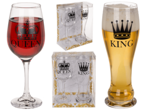 Drinkglazenset, Koning & Koningin,