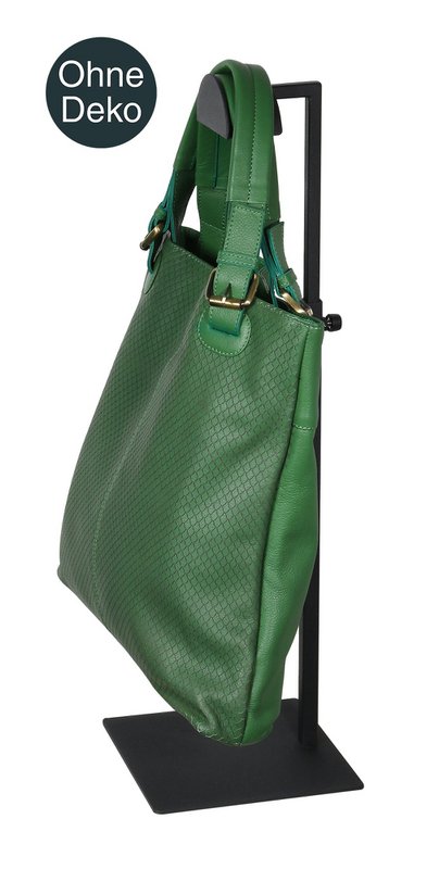 Display stand for handbags, stainless steel, height adjustable