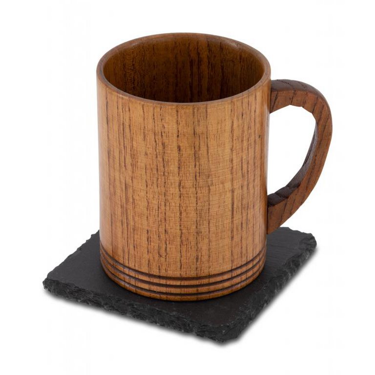 Black Slate Stone Beer Coaster