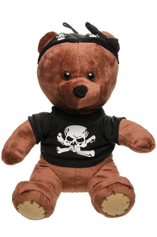 PLUSH PIRATE BEAR 2ASS
