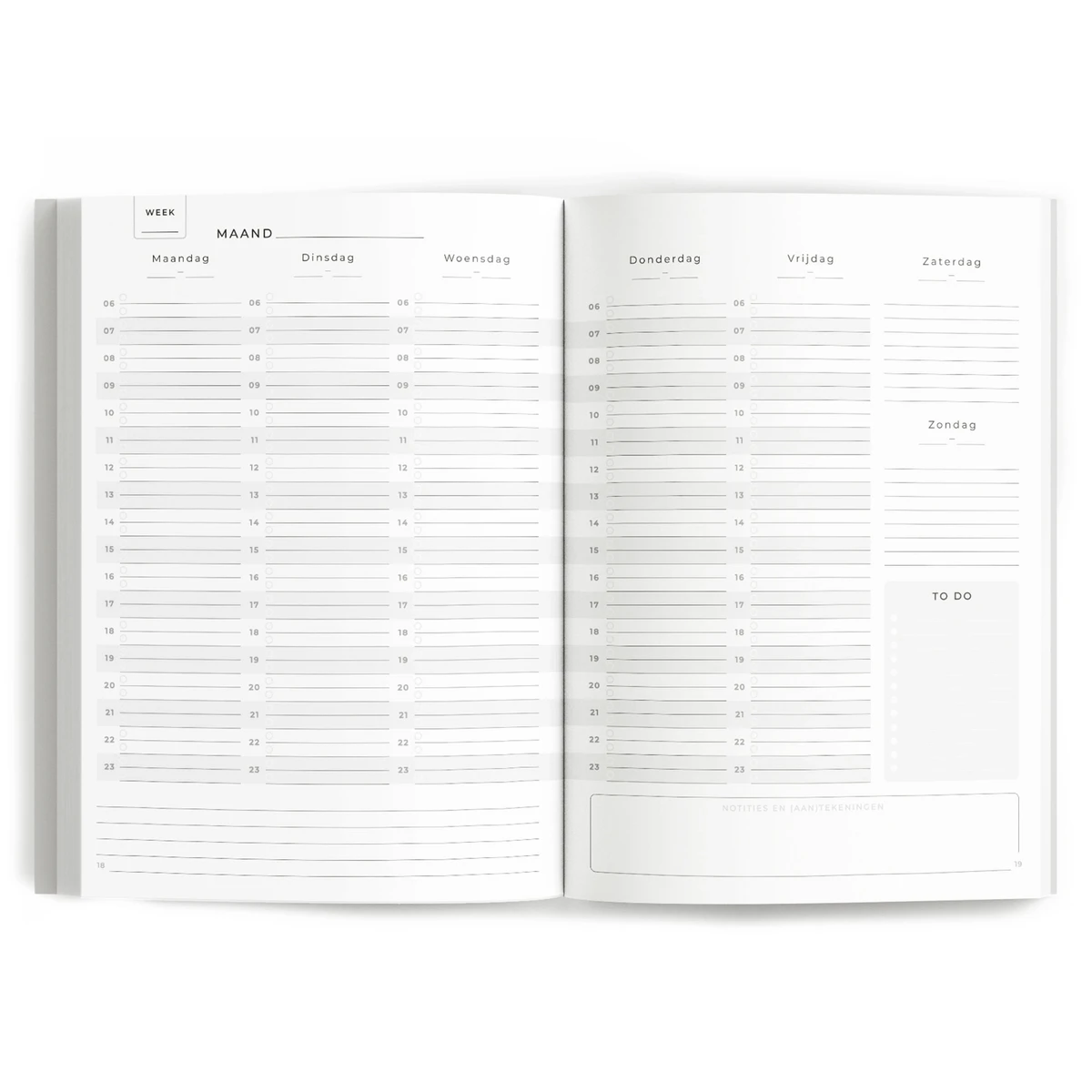 Fyllbooks Mein Wochenplaner – Dateless – Blumen