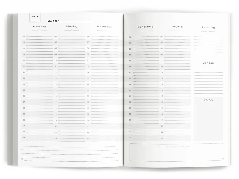 Fyllbooks My Weekly Planner - Datoløs - Blomster