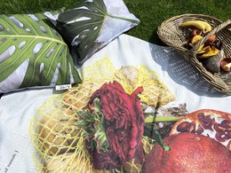 Devoted Passion - 140x180cm picnic plaid + tote bag