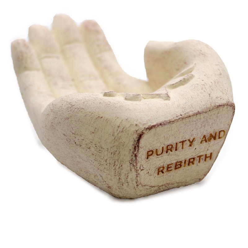 Hand Wierookbrander - Lotus (wit)
