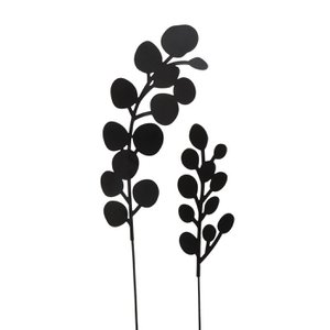 Garden plug Calypso 2-piece black metal