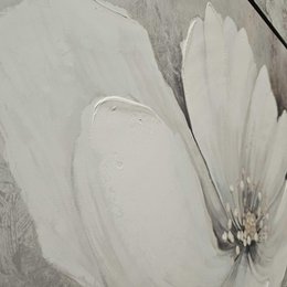 Gaia flower white 100x100cm (69039)