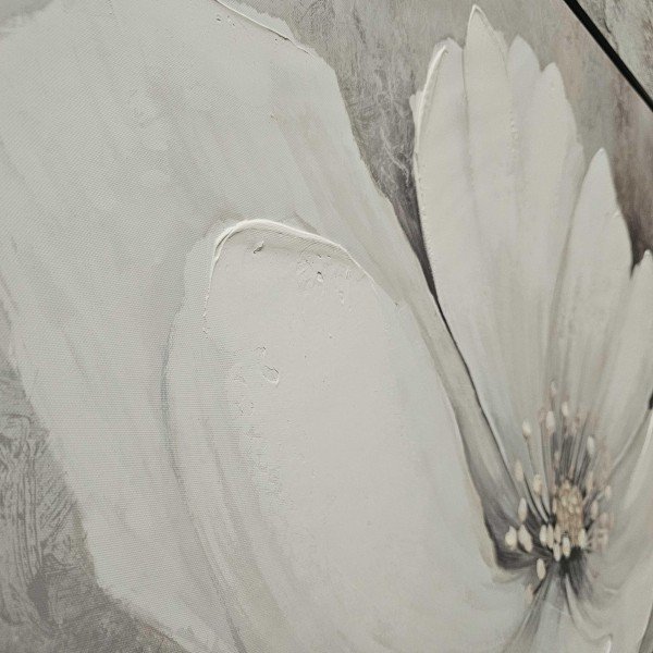 Gaia flower white 100x100cm (69039)