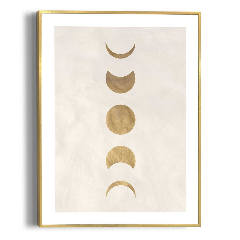 Quadro Cornice Slim Fasi Lunari 40x30