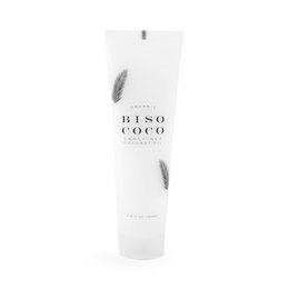 100% organic coconut oil in a tube for nourishing skin and hair. Contains natural coconut oil.