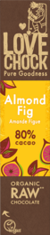 80% chocolate with almond and fig - Organic, raw, plant-based and sustainable