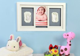 Adora Horizontal Frame – Photo & 2 Baby Hand/Footprints, Large