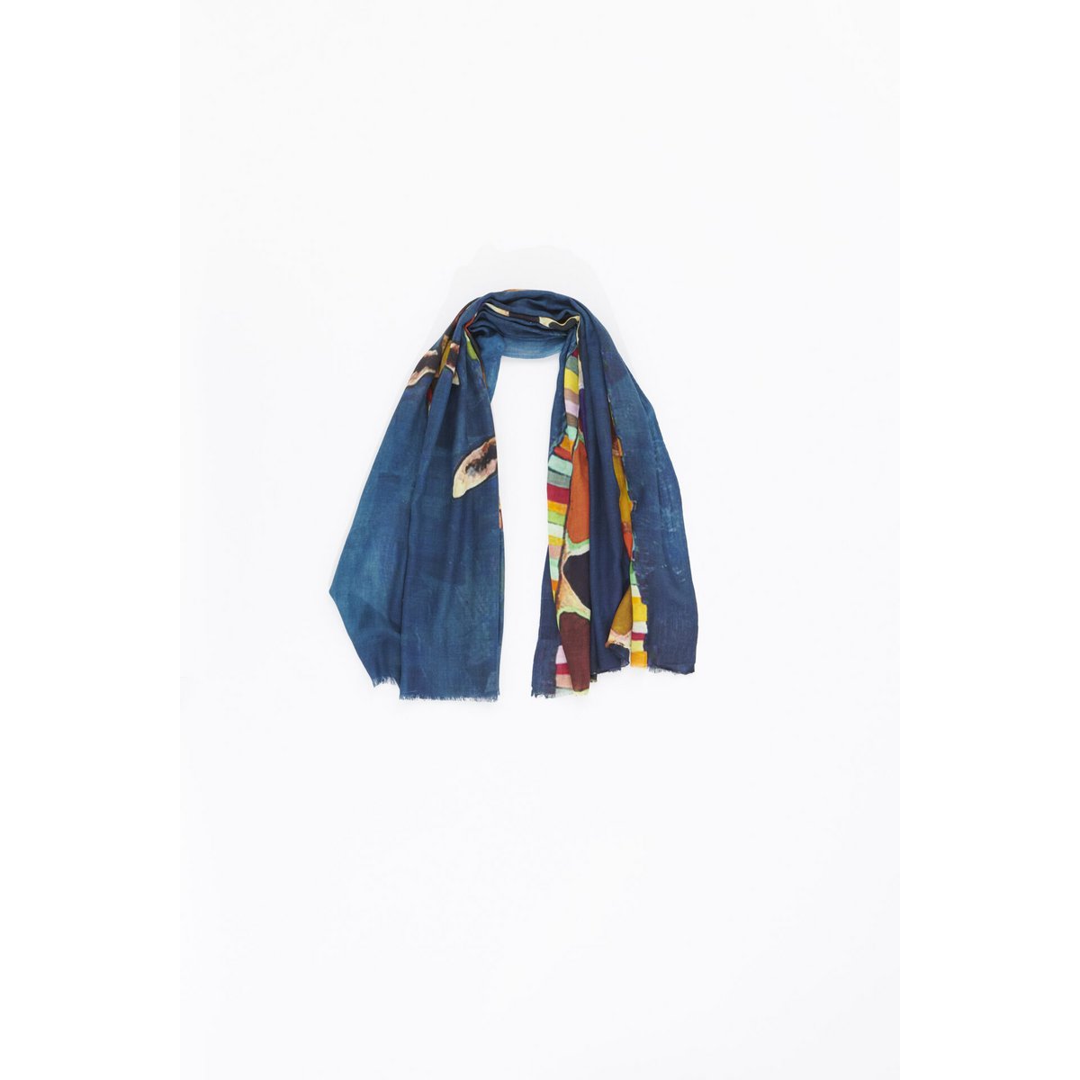 Schal Wolle/Seide – Otra Cosa – Zwei bunte Giraffen – 4745