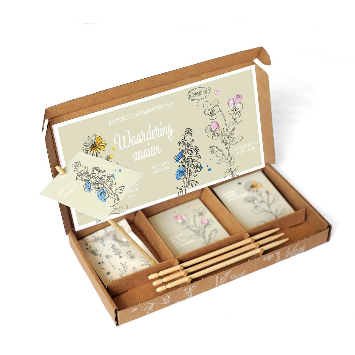 Cadeaudoosje Waardering zaaien