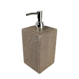 Soap dispenser faux leather stingray brown dispenser imitation leather