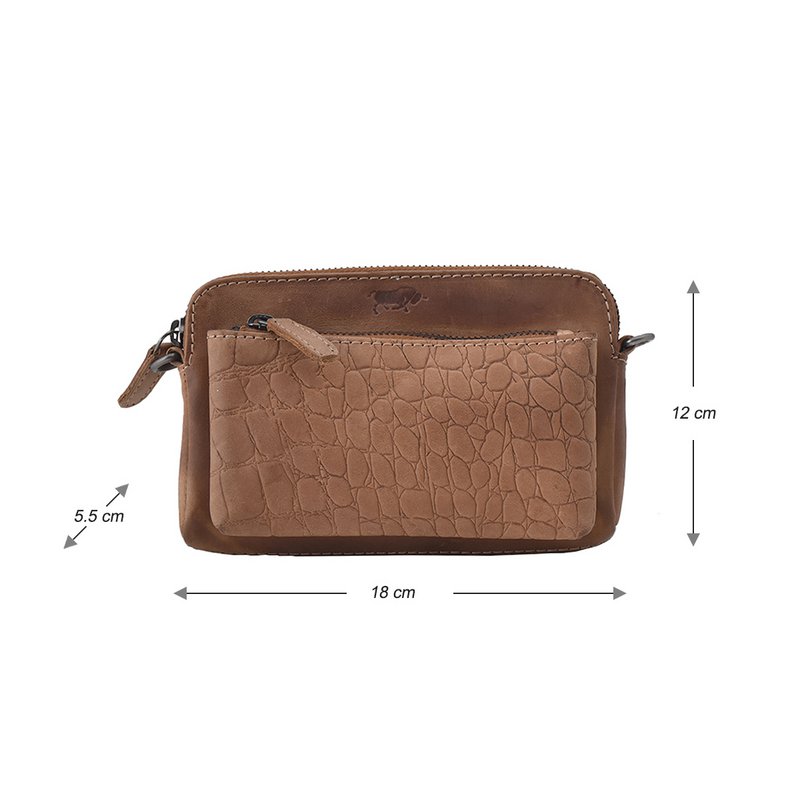 Ladies Bag – Croco Cody Minibag – Crossbody bag – Crossbodybag – Small Ladies Bag – 3 Colors – Wallet Bag