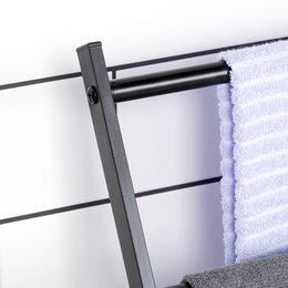 Towel Stand Metal Black