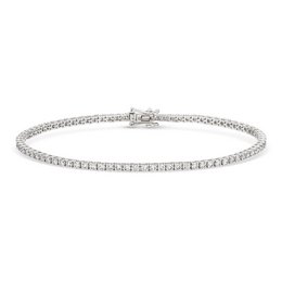 Tennis bracelet white gold, 2.11ct diamonds, 17.0 cm