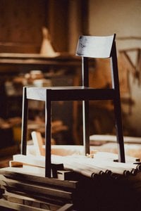Citizen Chair, rectangular backrest
