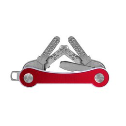 Aluminiowy organizer na klucze S1 czerwony