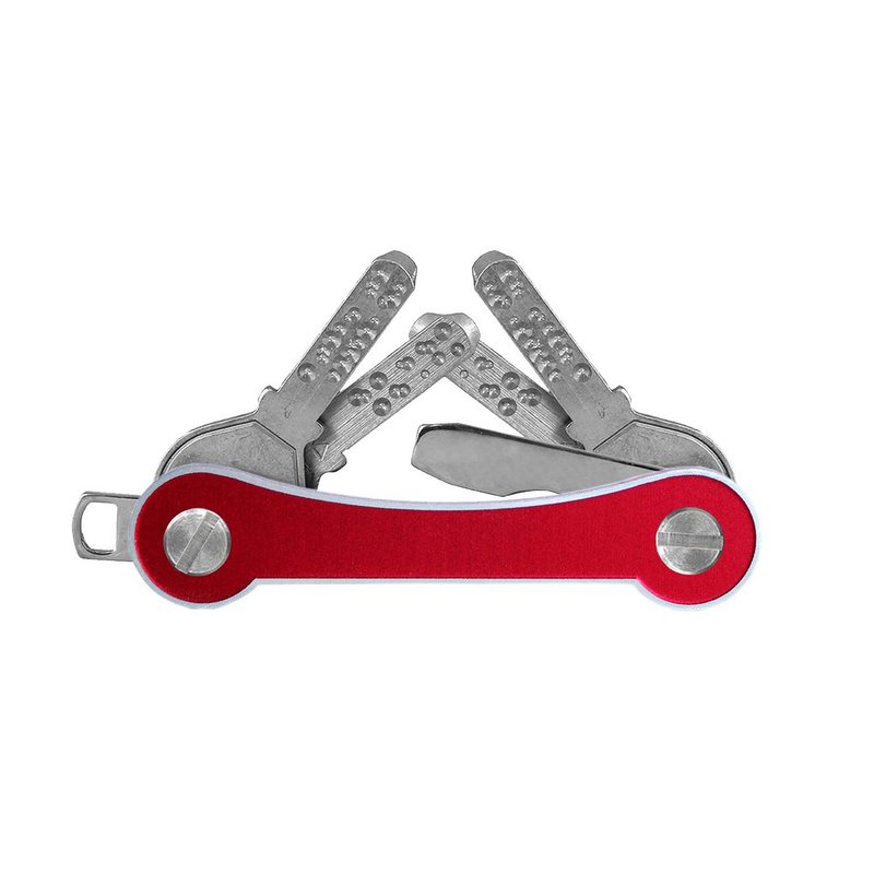 Aluminiowy organizer na klucze S1 czerwony