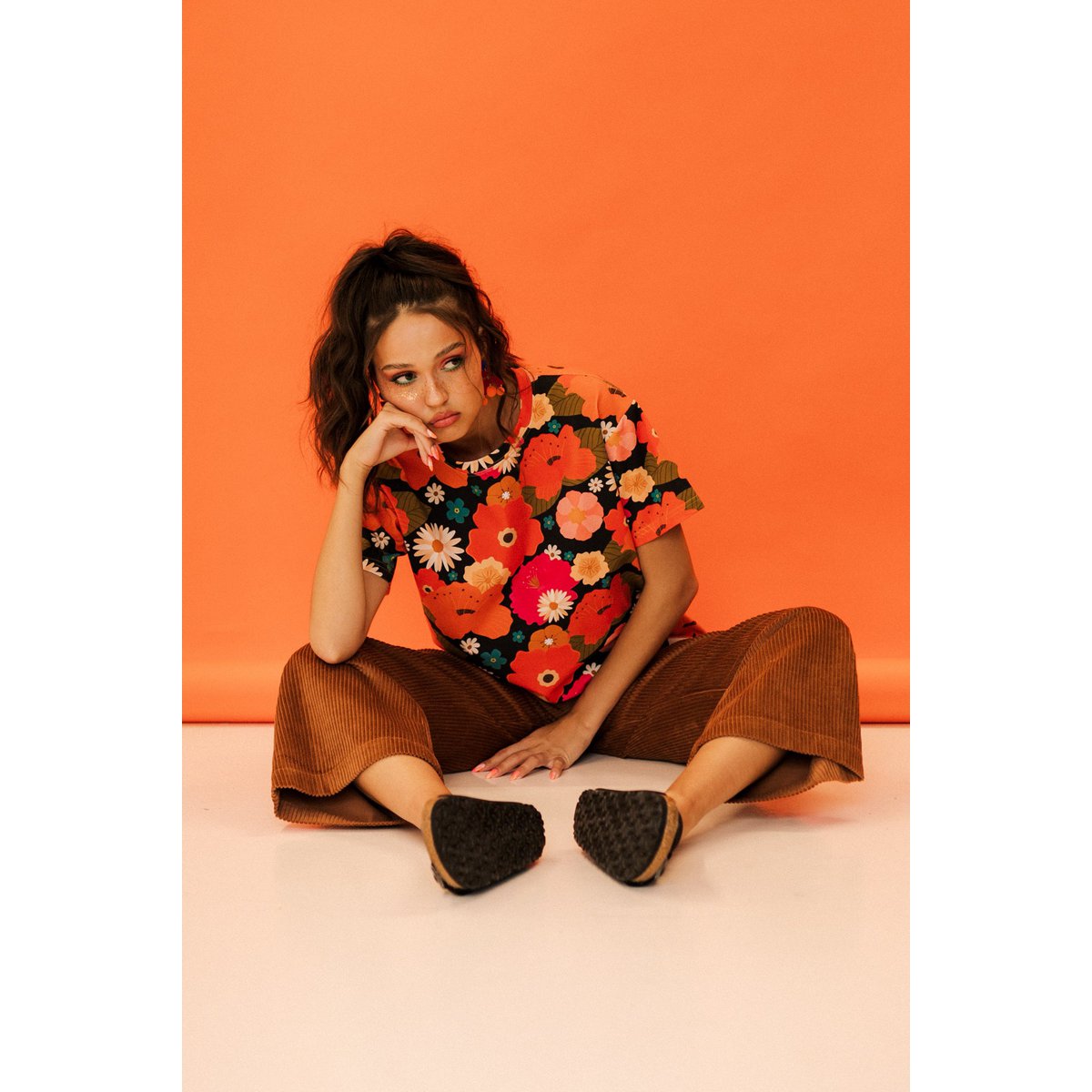 Chemise FLOW "Pique-nique avec des fleurs"