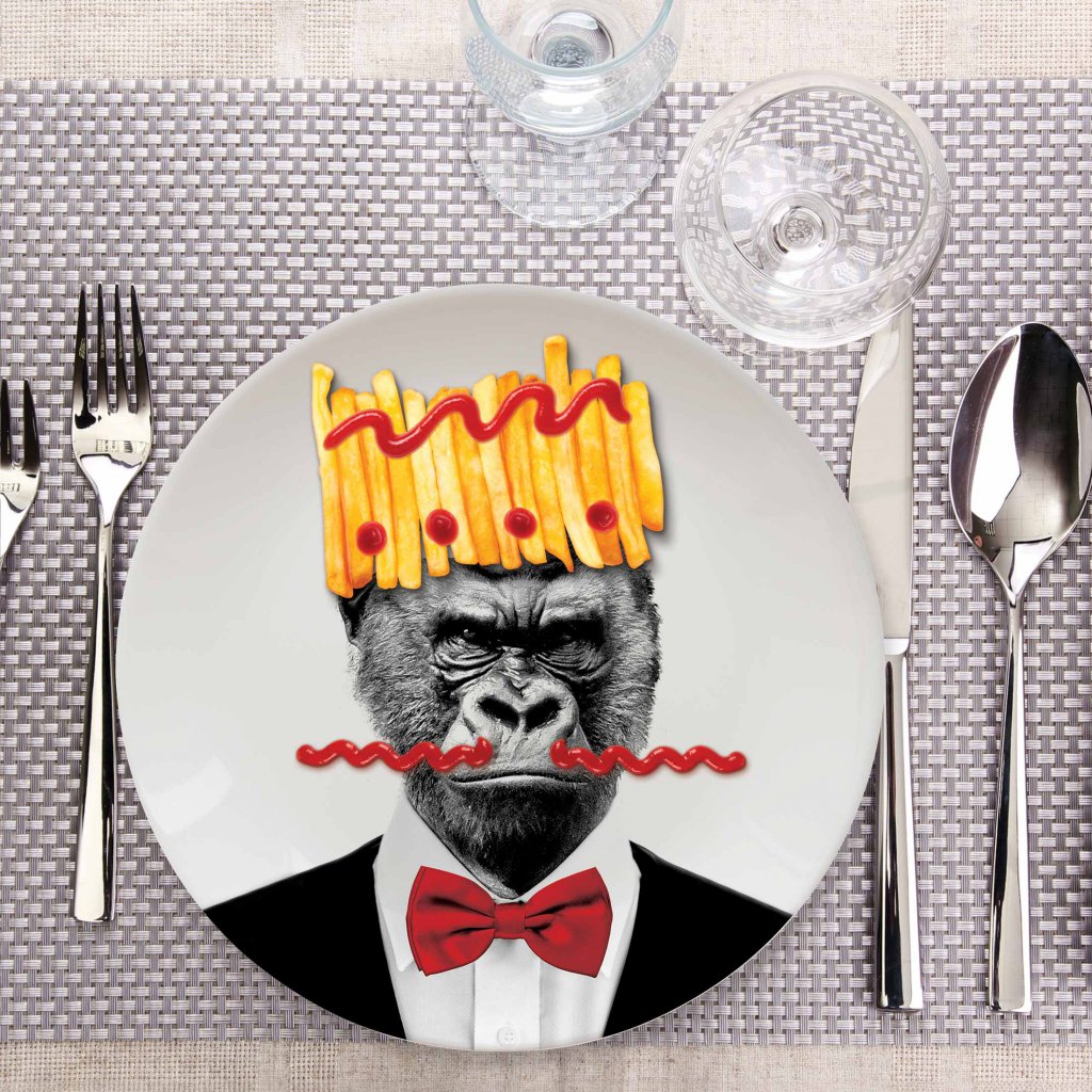 Mustard Bord - Wild Dining Gorilla