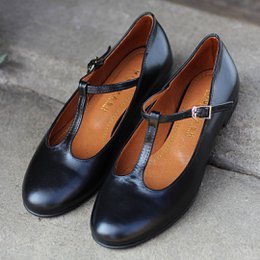 Leren ballerina's - Lotta - Zwart 34-42