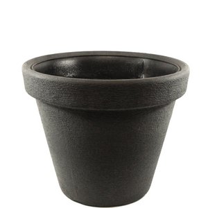 Plastic tub Sofia conical, D46cm, H38cm, anth
