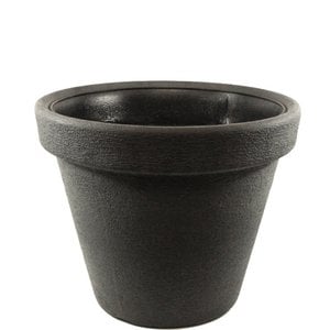 Plastic tub Sofia conical, D46cm, H38cm, anth