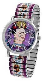 Montre-bracelet Raptor pour femme "Frida Kahlo Edition" avec cordon