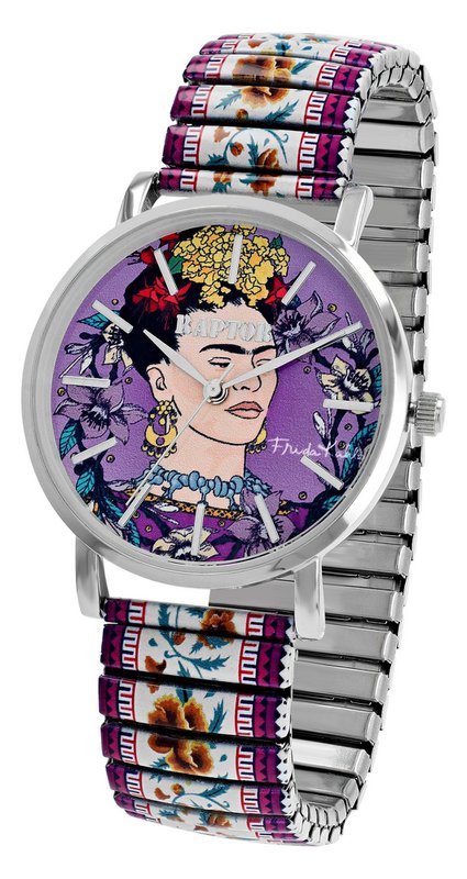 Montre-bracelet Raptor pour femme "Frida Kahlo Edition" avec cordon