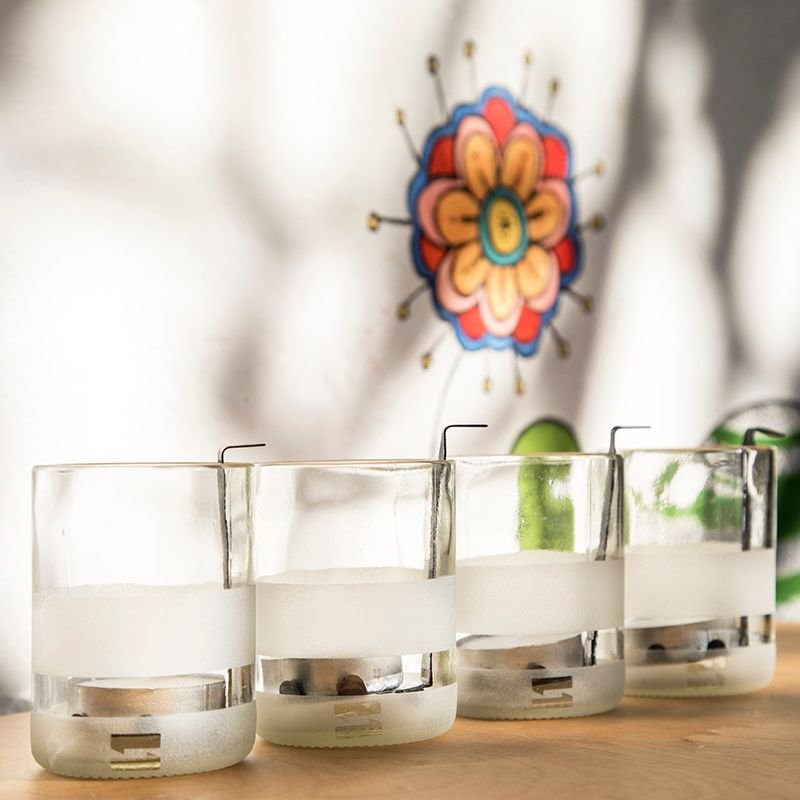Portavelas "Clear" (juego de 4)