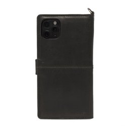 Apple iPhone 8 Plus Bookcase Hoesje Zwart Leer