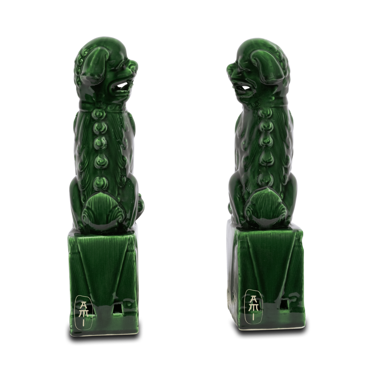 ensemble de chien fu vert