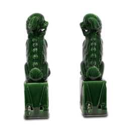 green fu dog set