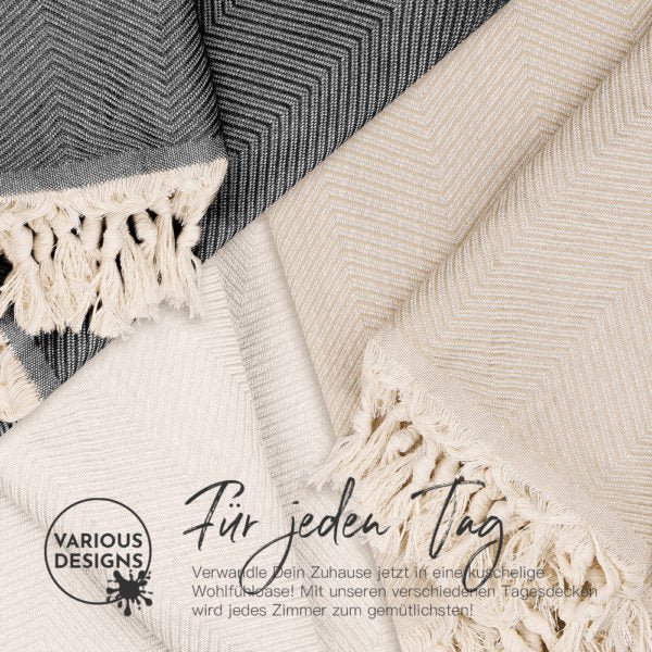 BOHORIA® XXL Tulum bedspread "Natural Cotton"